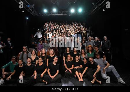 Oviedo, Espagne. 19 octobre 2023. L’actrice Meryl Streep rend visite à des étudiants en théâtre dans les Asturies le jeudi 19 octobre 2023. Crédit : CORDON PRESS/Alamy Live News Banque D'Images