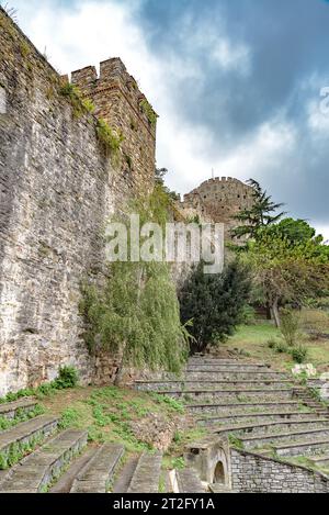 Tour Saruca Pasa dans l'ancienne forteresse de Rumeli Hisari. Istanbul. Turquie Banque D'Images