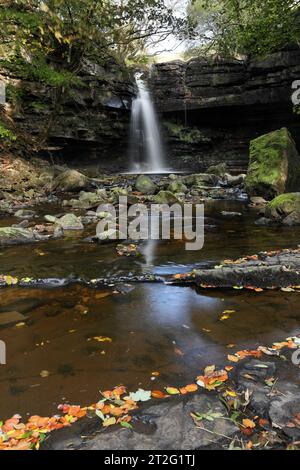 Summerhill Force au début de l'automne, Bowles, Teesdale, comté de Durham, Royaume-Uni Banque D'Images