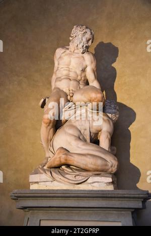 Florence, Italie. 17 septembre 2023. Les célèbres sculptures à la Galerie des Offices de Florence. Photo de haute qualité Banque D'Images