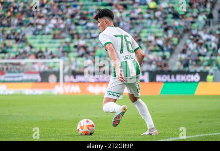 Budapest, Hongrie – 20 mai 2023. Le milieu de terrain de Ferencvaros Krisztian Lisztes lors du match Hongrois OTP Bank League Gameweek 32 Ferencvaros vs Debrecen Banque D'Images