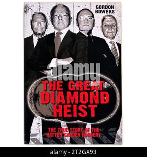 The Great Diamond Heist - par Gordon Bowers. Couverture de livre sur fond blanc. Banque D'Images