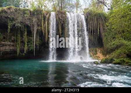 Chutes d'eau Upper Duden à Antalya, Turquie. Banque D'Images