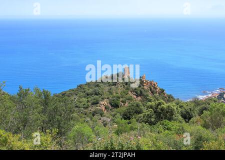 la zone de randonnée montagneuse autour de cardedu en sardaigne Banque D'Images