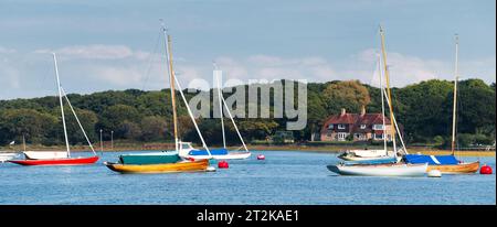 Chichister Harbour, West Sussex à Itchenor. Banque D'Images