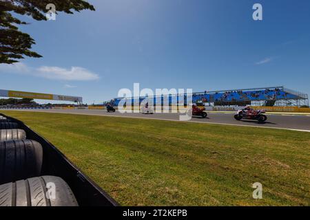 Phillip Island Grand Prix circuit, 20 octobre 2023 : fin des essais 1 lors du MotoGP Australian Motorcyle Grand Prix 2023. Corleve/Alamy Live News Banque D'Images