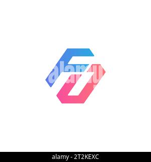 Logo FO, monogramme FO, logo FO initial, logo FO lettre, icône, vecteur Illustration de Vecteur