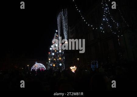 illuminations angouleme nouvel an noël Banque D'Images