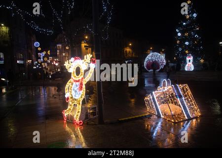 illuminations angouleme nouvel an noël Banque D'Images