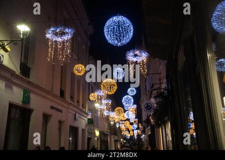 illuminations angouleme nouvel an noël Banque D'Images