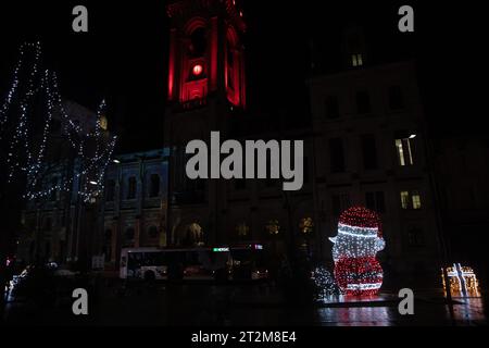 illuminations angouleme nouvel an noël Banque D'Images