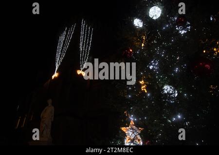 illuminations angouleme nouvel an noël Banque D'Images