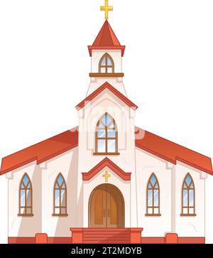 Vector Cartoon Church Illustration de Vecteur