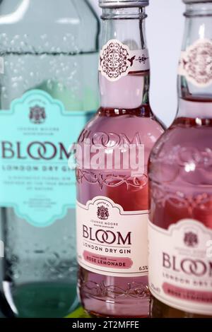 Bloom London Dry Gin Banque D'Images