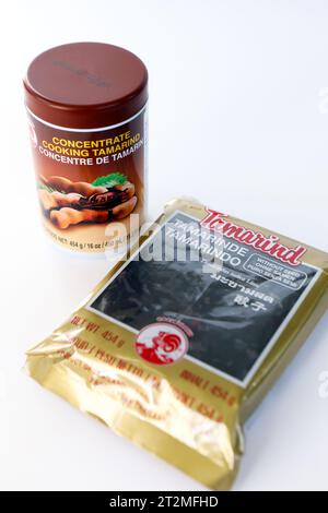 Concentré de tamarin pour la cuisson Banque D'Images