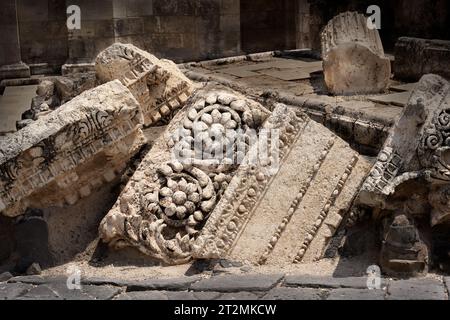 Beit Shean, Israël - 13 août 2023 : ruines romaines de l'ancien Beit Shean, l'un des sites les plus anciens d'Israël, colonisées il y a 5-6 mille ans Banque D'Images