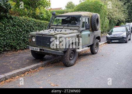 Capote souple Land Rover Defender 90 Wolf 1997 Banque D'Images