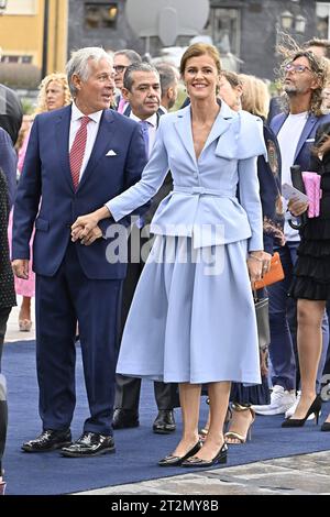 Oviedo, Espagne. 20 octobre 2023. Nuria March et George Donald Johnston III lors des Prix Princesse des Asturies 2023 à Oviedo, le vendredi 20 octobre 2023. Crédit : CORDON PRESS/Alamy Live News Banque D'Images