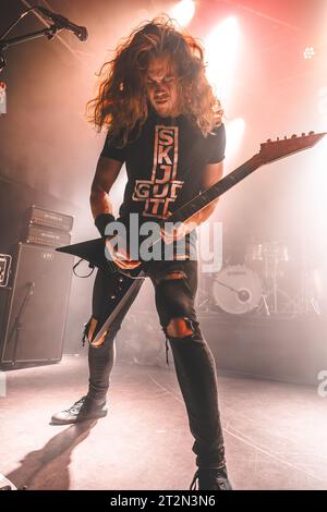 Aarhus, Danemark. 19 octobre 2023. Le groupe suédois de Thrash Metal Eradikated donne un concert au Voxhall à Aarhus. (Crédit photo : Gonzales photo - Rolf Meldgaard). Banque D'Images