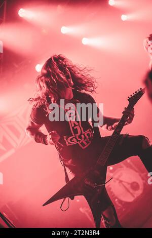 Aarhus, Danemark. 19 octobre 2023. Le groupe suédois de Thrash Metal Eradikated donne un concert au Voxhall à Aarhus. (Crédit photo : Gonzales photo - Rolf Meldgaard). Banque D'Images