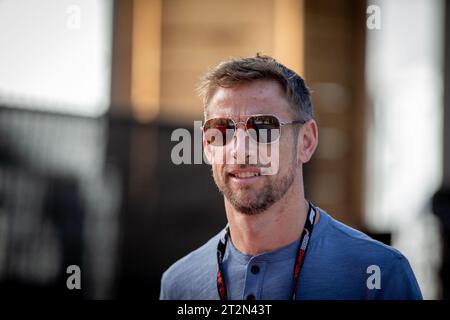 Austin, Texas, États-Unis. 20 octobre 2023. Jenson Button (GBR) Champion du monde F1 2009 avec Brown GP.pendant LA FORMULE 1 LENOVO UNITED STATES GRAND PRIX 2023 - Oct19 à Oct22 2023 circuit of Americas, Austin, Texas, USA (image de crédit : © Alessio de Marco/ZUMA Press Wire) USAGE ÉDITORIAL UNIQUEMENT! Non destiné à UN USAGE commercial ! Banque D'Images