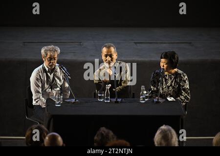 Lyon, France. 20 octobre 2023. Rintaro organise une masterclass lors du 15e Festival du film lumière à Lyon, France, le 20 octobre 2023. Photo Julien Reynaud/APS-Medias/ABACAPRESS.COM crédit : Abaca Press/Alamy Live News Banque D'Images