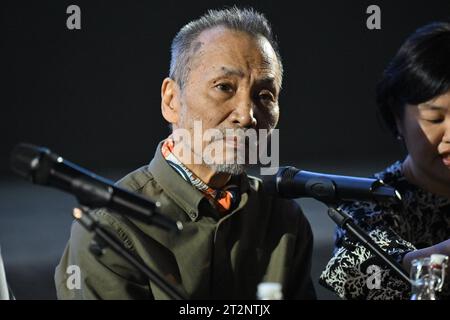 Lyon, France. 20 octobre 2023. Rintaro organise une masterclass lors du 15e Festival du film lumière à Lyon, France, le 20 octobre 2023. Photo Julien Reynaud/APS-Medias/ABACAPRESS.COM crédit : Abaca Press/Alamy Live News Banque D'Images