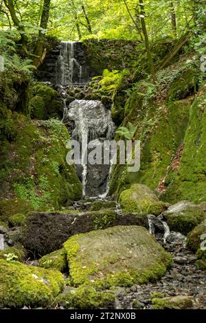 Clampitt Falls, Canonteign Estate, Chudleigh, Devon, Angleterre Banque D'Images