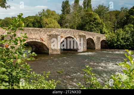 Bridge over River exe, Bickleigh, Devon, Angleterre Banque D'Images