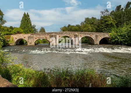 Bridge over River exe, Bickleigh, Devon, Angleterre Banque D'Images