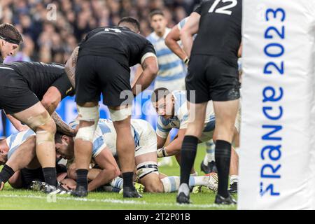 (C) Denis TRASFI / MAXPPP - au Stade de France le 20-10-2023 - Demie finale de la coupe du monde de rugby homme - Argentine - Nouvelle-Zélande - // me Banque D'Images