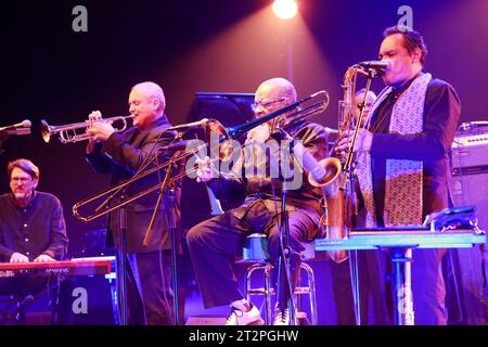 Fred Wesley. Le jazzman américain et tromboniste Fred Wesley et The New JB’s en concert au festival éclats d’Email Jazz Édition à Limoges. Gamme : Banque D'Images