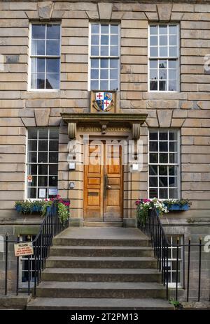 entrée à St. John's College le long de la Bailey, Université de Dyrham, Durham, Royaume-Uni Banque D'Images