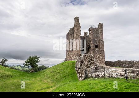 Les ruines du château de Brough près de Brough, Cumbria, Royaume-Uni Banque D'Images