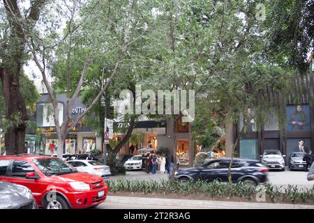 Avenida Presidente Masaryk dans le quartier Polanco à Mexico, Mexique Banque D'Images