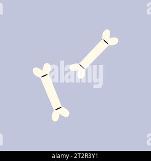 Halloween os de zombie humain blanc. Illustration de Vecteur