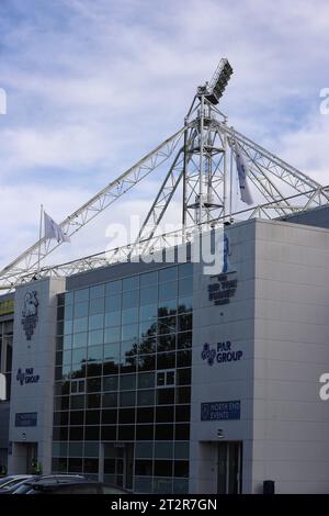 Deepdale, Preston, Royaume-Uni. 21 octobre 2023. EFL Championship football, Preston North End contre Millwall ; une vue du stand Sir Tom Finney avant le match crédit : action plus Sports/Alamy Live News Banque D'Images