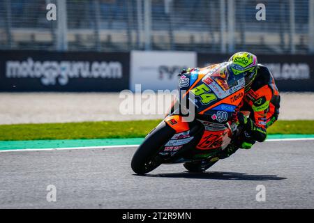 Phillip Island, Australie. 21 octobre 2023. Qualification pour le Grand Prix d'Australie MotoGP sur le circuit de Phillip Island. 21 octobre 2023 en photo : Moto2 Fermin Aldeguer Clasificacion dec Gran Premio de MotoGP de Australia en el Circuito Internacional de Phillip Island. 21 de Octubre de 2023 POOL/ MotoGP.com/Cordon presse les images seront réservées à un usage éditorial. Crédit obligatoire : © motogp.com crédit : CORDON PRESS/Alamy Live News Banque D'Images