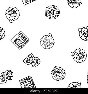 vecteur de modèle sans couture de pharmacie de vente au détail Illustration de Vecteur