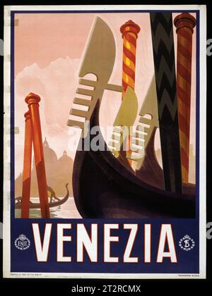 affiches de voyage vintage dans le monde entier Banque D'Images