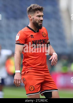 Deepdale, Preston, Royaume-Uni. 21 octobre 2023. EFL Championship football, Preston North End contre Millwall ; Tom Bradshaw de Millwall Credit : action plus Sports/Alamy Live News Banque D'Images