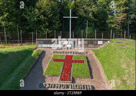 Mémorial à l'ancien camp de concentration de Natzweiler-Struthof, Natzwiller, Alsace, France Banque D'Images