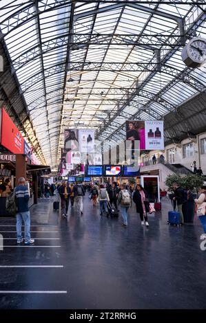 Gare de l'est hall, gare est, Paris, France, Europe Banque D'Images