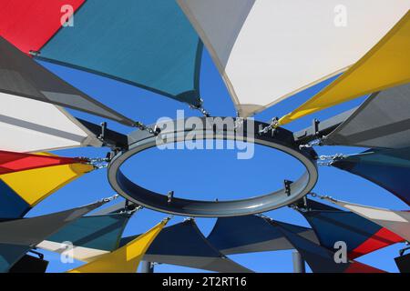 Garlands Re-Do Town Square plus quelques visiteurs royaux Banque D'Images