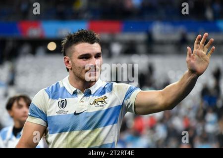 Julien Mattia / le Pictorium - Argentine vs Nouvelle-Zélande, au Stade de France - 20/10/2023 - France / Seine-Saint-Denis / Saint-Denis - Mateo Carreras lors de la demi-finale de la coupe du monde de rugby entre l'Argentine et la Nouvelle-Zélande au Stade de France le 20 octobre 2023. Banque D'Images