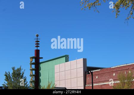 Garlands Re-Do Town Square plus quelques visiteurs royaux Banque D'Images