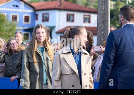 21 octobre 2023, Arroes, Pion et Candanal (Villa, Asturies, Espagne : Princesse héritière Leonor, Princesse Sofia visite 2023 exemplaires Arroes, Pion et Candanal (Villaviciosa) lors des Prix Princesse des Asturies 2023 le 21 octobre 2023 à Arroes, Pion et Candanal (Villaviciosa), Espagne (image de crédit : © Jack Abuin/ZUMA Press Wire) USAGE ÉDITORIAL) Non destiné à UN USAGE commercial ! Banque D'Images