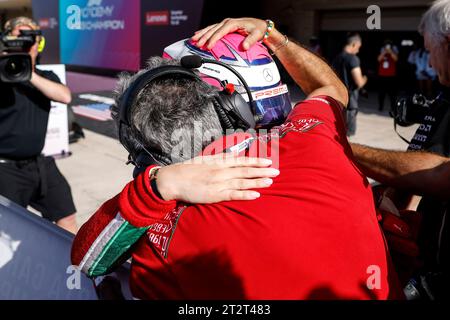 Austin, Etats Unis. 20 octobre 2023. GARCIA Marta (gbr), Prema Racing, portrait célèbre son championnat F1 Academy 2023 lors de la 7e manche de la F1 Academy 2023 du 20 au 22 octobre, sur le circuit des Amériques, à Austin, USA - photo Xavi Bonilla/DPPI crédit : DPPI Media/Alamy Live News Banque D'Images