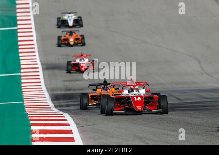 Austin, Etats Unis. 20 octobre 2023. 16 BUSTAMANTE Bianca (phl), Prema Racing, Tatuus F4-T421, action lors de la 7e manche de la F1 Academy 2023 du 20 au 22 octobre, sur le circuit des Amériques, à Austin, USA - photo Xavi Bonilla/DPPI crédit : DPPI Media/Alamy Live News Banque D'Images