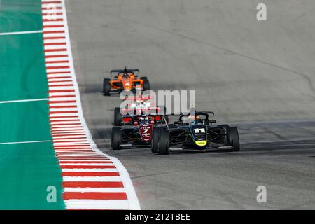 Austin, Etats Unis. 20 octobre 2023. 11 EDGAR Jessica (gbr), Rodin Carlin, Tatuus F4-T421, action lors de la 7e manche de la F1 Academy 2023 du 20 au 22 octobre, sur le circuit des Amériques, à Austin, USA - photo Xavi Bonilla/DPPI crédit : DPPI Media/Alamy Live News Banque D'Images